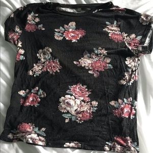 Cropped Floral Tee